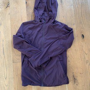 lululemon running jacket in Plum, size 4
